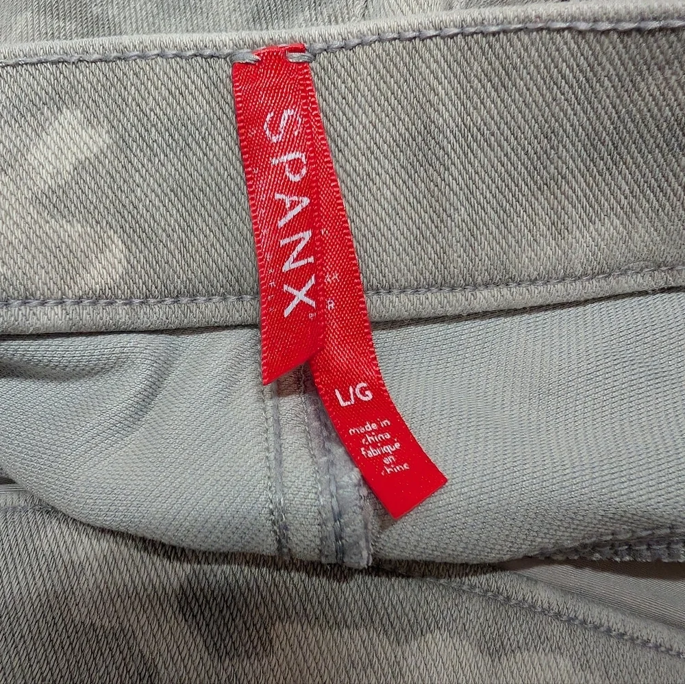 SPANX Women's Gray Camouflage Stretch Jeggings (Large)